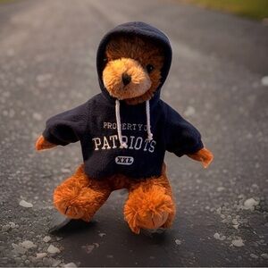 New England Patriots collectible bear. Pre-owned good condition. 14.5 inches